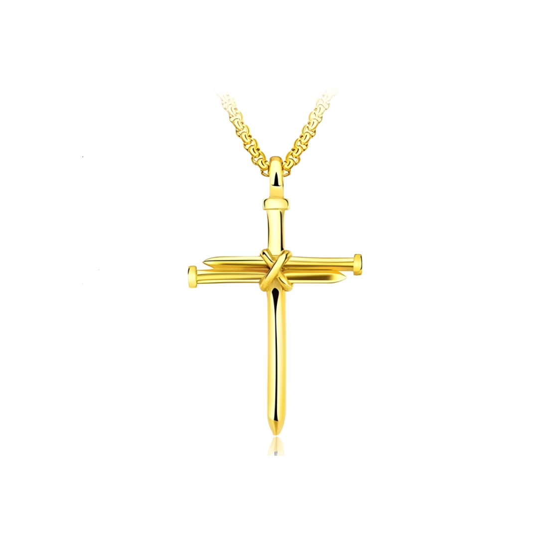 Nail Cross Necklace